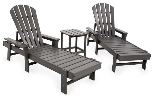 Polywood South Beach Chaise 3 Piece Set Transitional Outdoor Lounge Sets By Houzz - Polywood Nautical Recycled Plastic Patio Chaise Lounge Set Polywood South Beach Chaise 3 Piece Set Transitional Outdoor Lounge Sets By Houzz - Polywood Nautical Recycled Plastic Patio Chaise Lounge Set