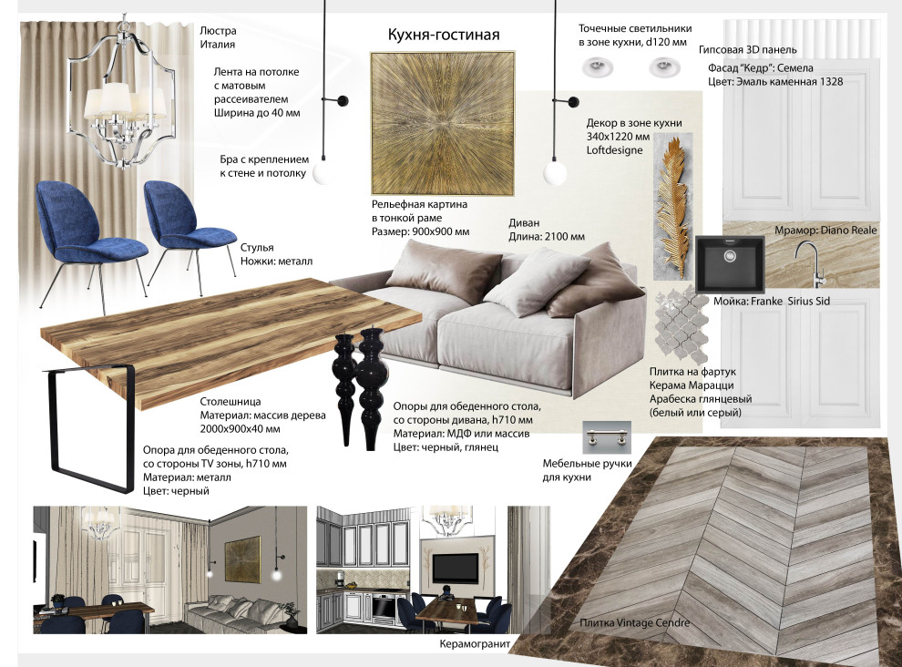 Проект квартиры, 110 м.кв.