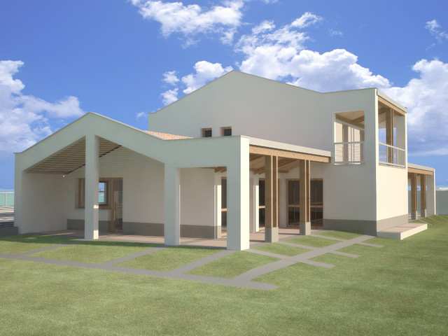 Casa A e D rendering