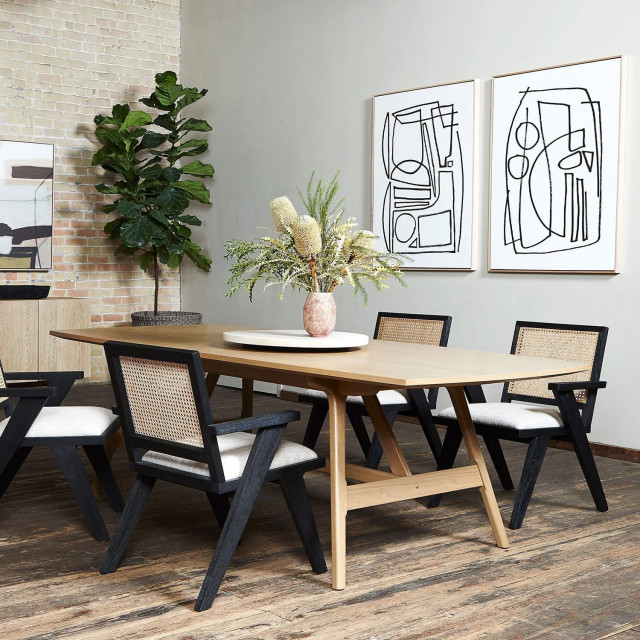 Rhonda Cane Dining Chair - Midcentury - Dining Chairs - by ...
