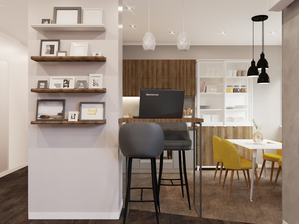 Дизайн - проект 2к. кв 74 м2 в ЖК "Парус" для молодой девушки