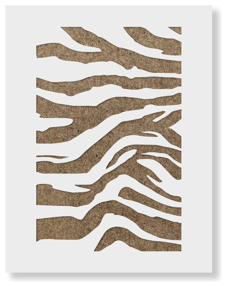 Tiger Stripes Stencil for Walls and Crafts, Reusable Stencils of Tiger