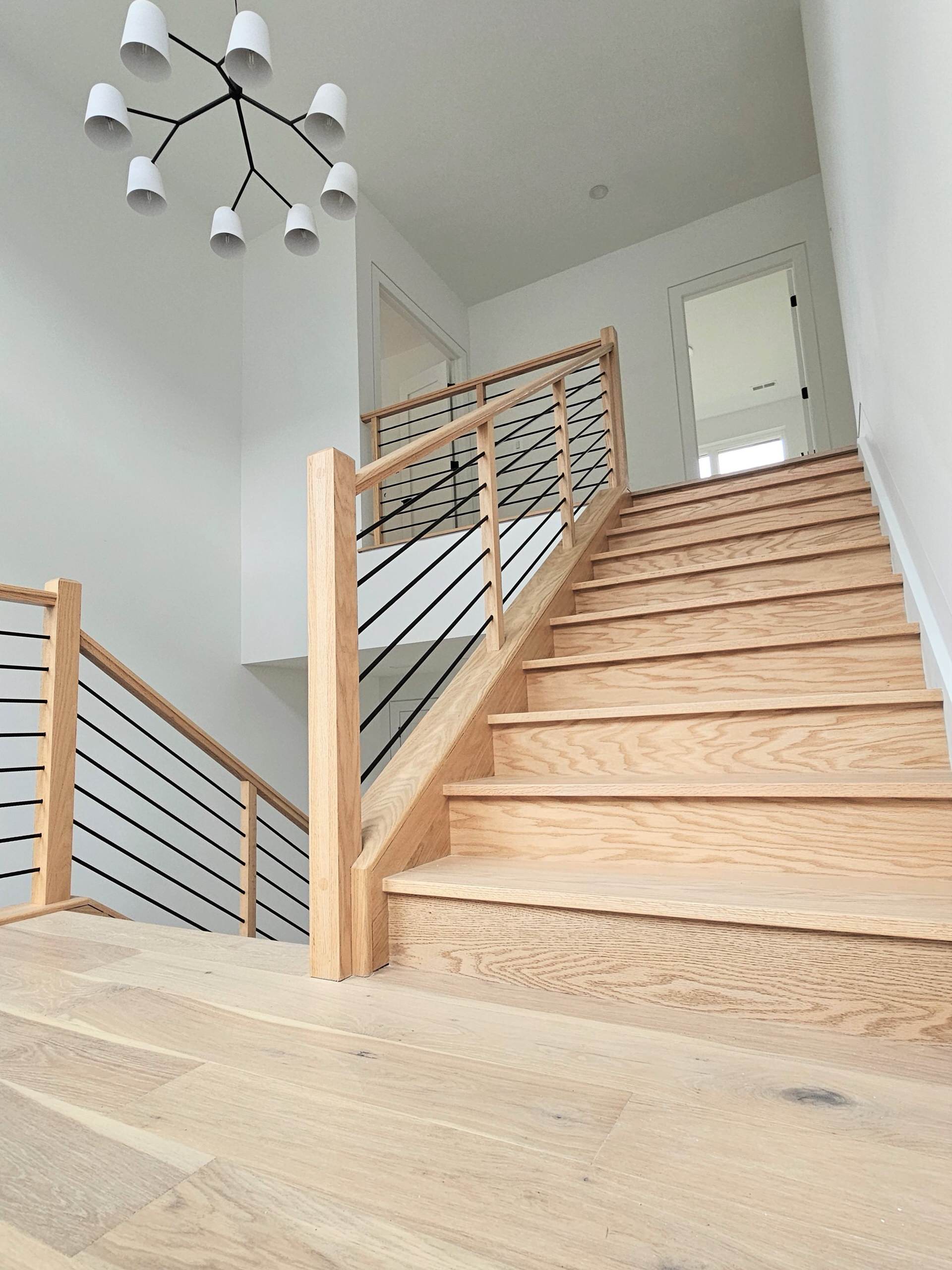 108_Red Oak Stairs in Light Filled Space, Fairfax, VA 22031