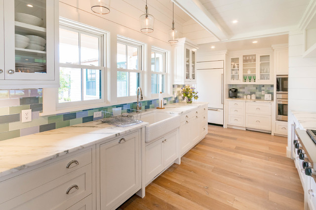 Custom Kitchen in Nantucket beach-style-kitchen