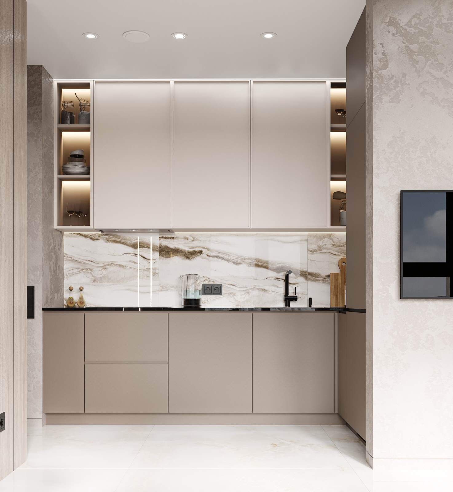 Квартира в ЖК Челюскинцев в минимализме