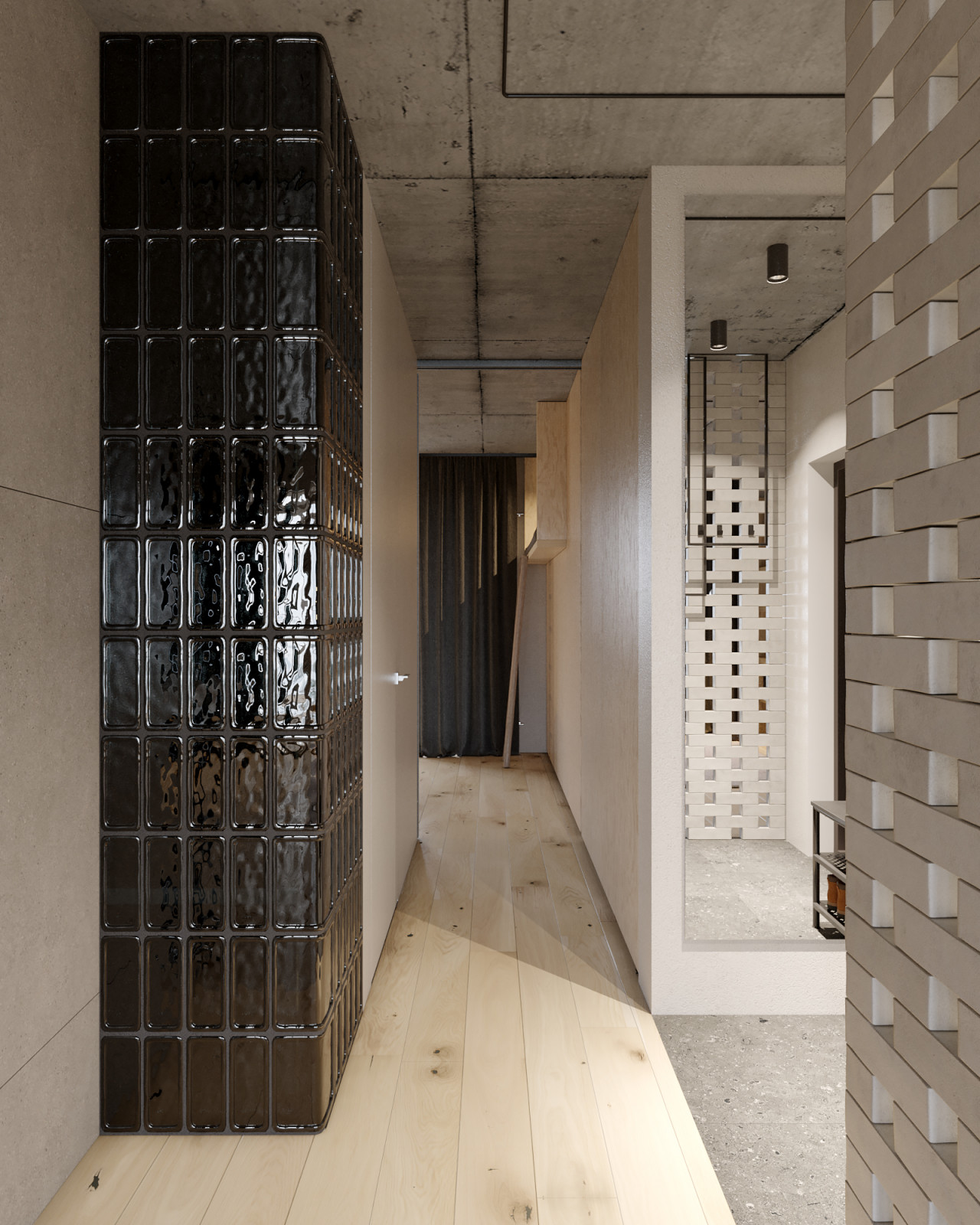 Ascetic treveler | 81 кв. м | Проект квартиры в стиле минимализм