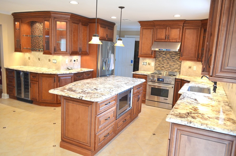 Mocha Rope Glazed - Traditional - Kitchen - New York - by Best Stone and Kitchen