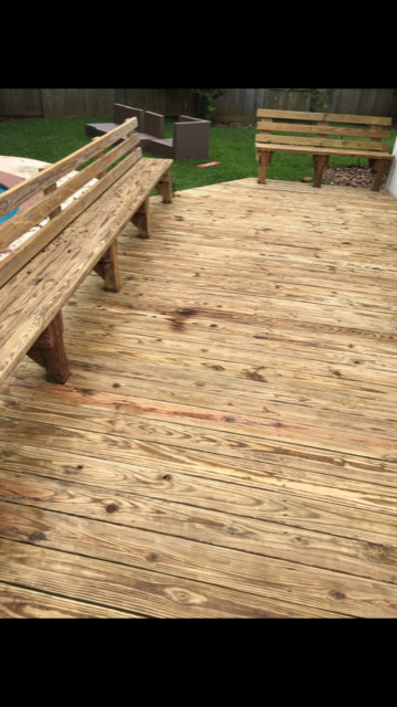 DeckStain Pressure Washed