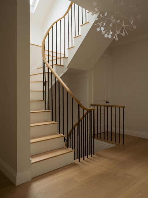 Full Design & Renovation of Beautiful Family Home, Chiswick modern-staircase