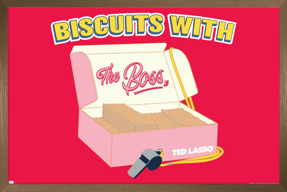 Ted Lasso Biscuits With The Boss, 22.375" x 34" Contemporary