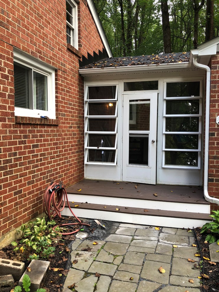 Brick rancher breezeway makeover