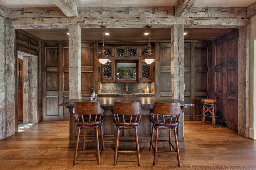 Timeless Lake House - Rustic - Home Bar - Other - by Inspiro 8 Studios ...
