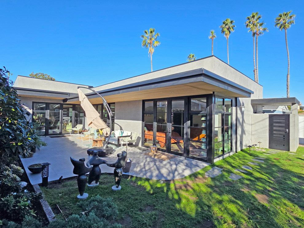 Mid-Century Modern House with Contemporary Art Collection