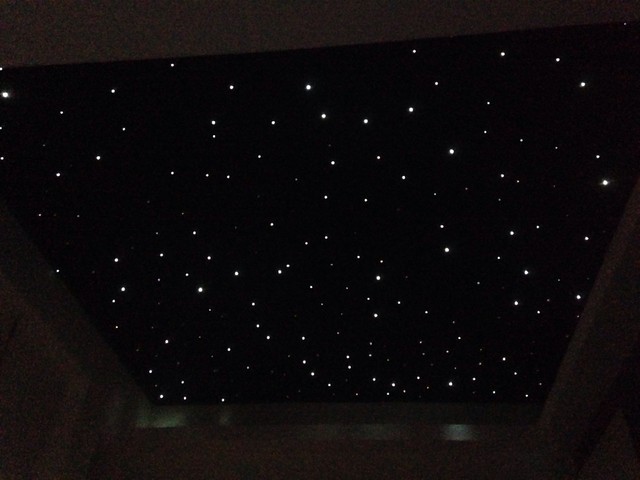 Fibre Optic Starlight Ceiling In Small Movie Room Minimalistisch Sonstige Von Ld Ceilings Houzz