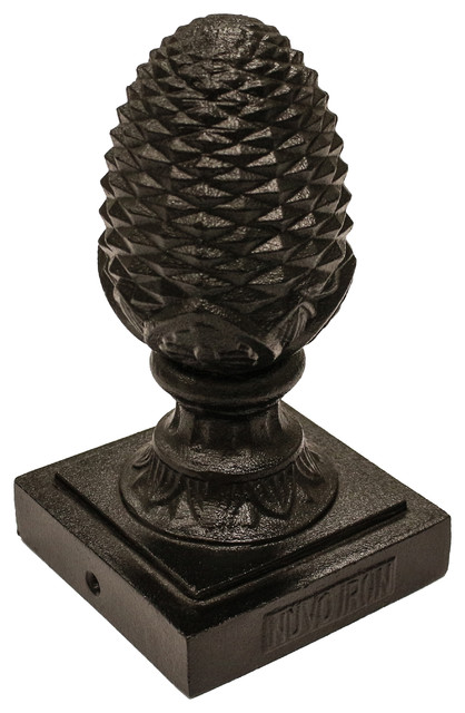 Decorative Pineapple Post Cap For 3 5 X3 5 Posts Black
