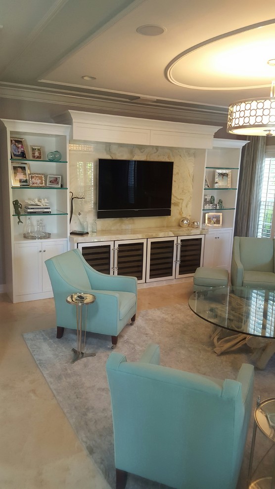 Home design - transitional home design idea in Miami