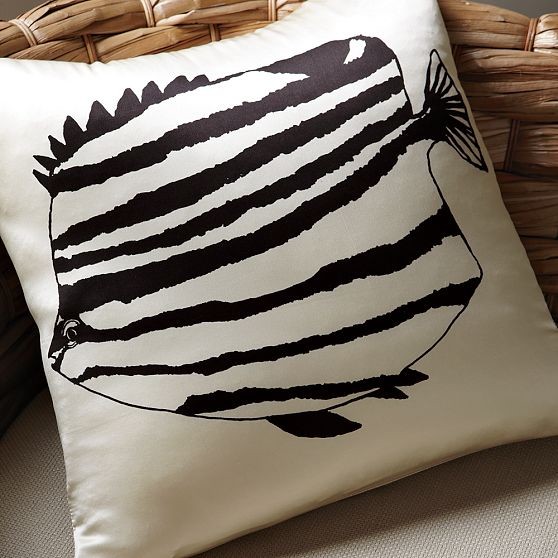 Lourdes Sánchez Zebra Fish Pillow Cover