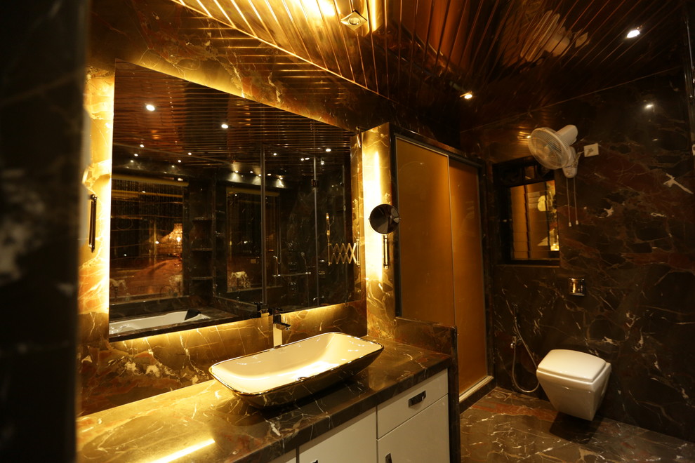 Inspiration for a powder room in Mumbai.