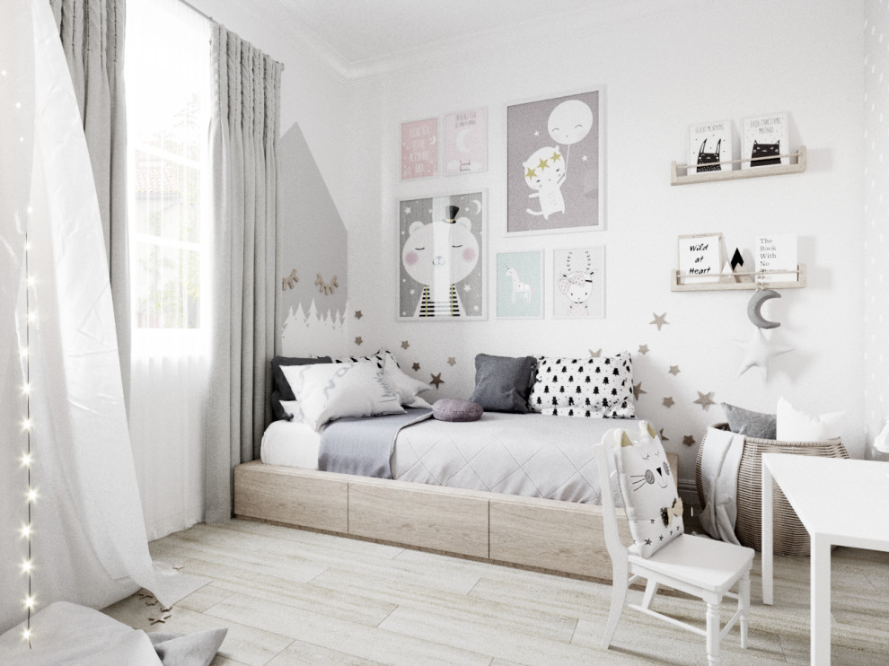 Дизайн интерьера квартиры в ЖК Светлый мир внутри. Детская