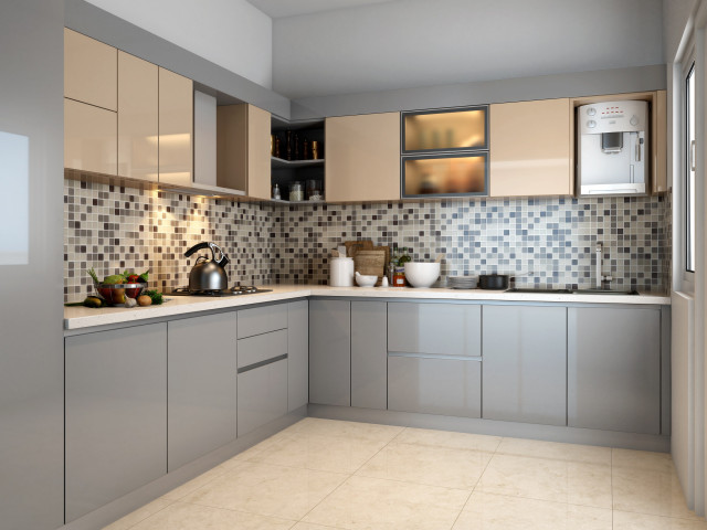Modular kitchen modern-kueche