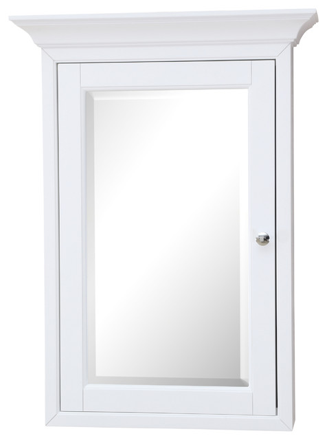 Newport Wall Mounted Medicine Cabinet Traditional Newport Wall Mounted Medicine Cabinet White