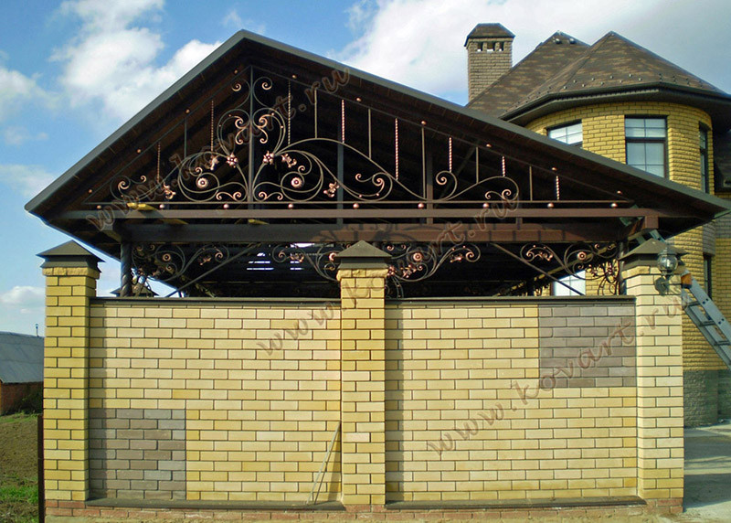 Кованые козырьки