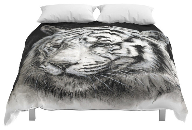 Society6 The Observant Tiger Comforter Contemporary Comforters