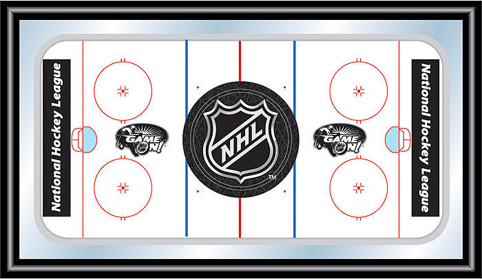 NHL Rink Mirror with NHL Shield Logo