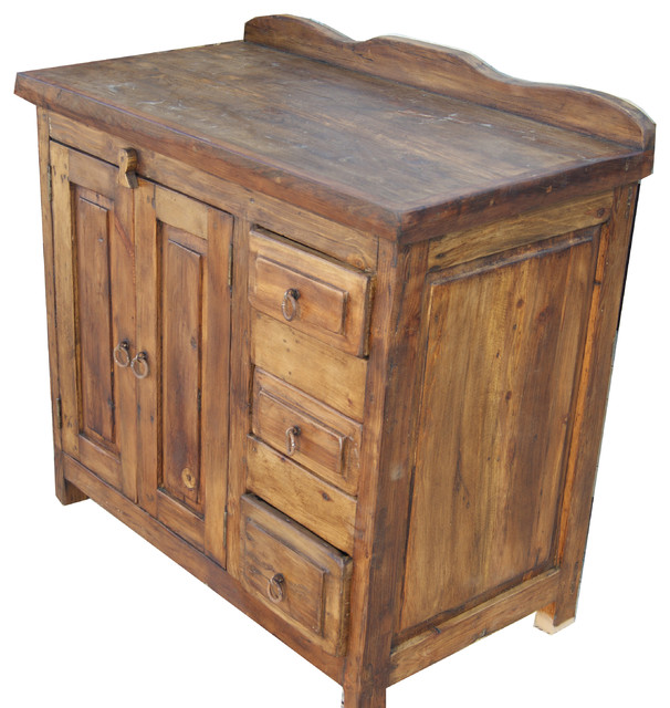 San Francisco Rustic Reclaimed Wood Bathroom Vanity Rustic Bathroom Vanities And Sink