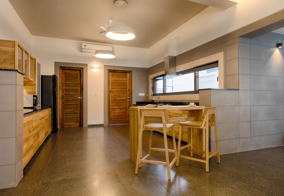Eclectic kitchen in Ahmedabad.