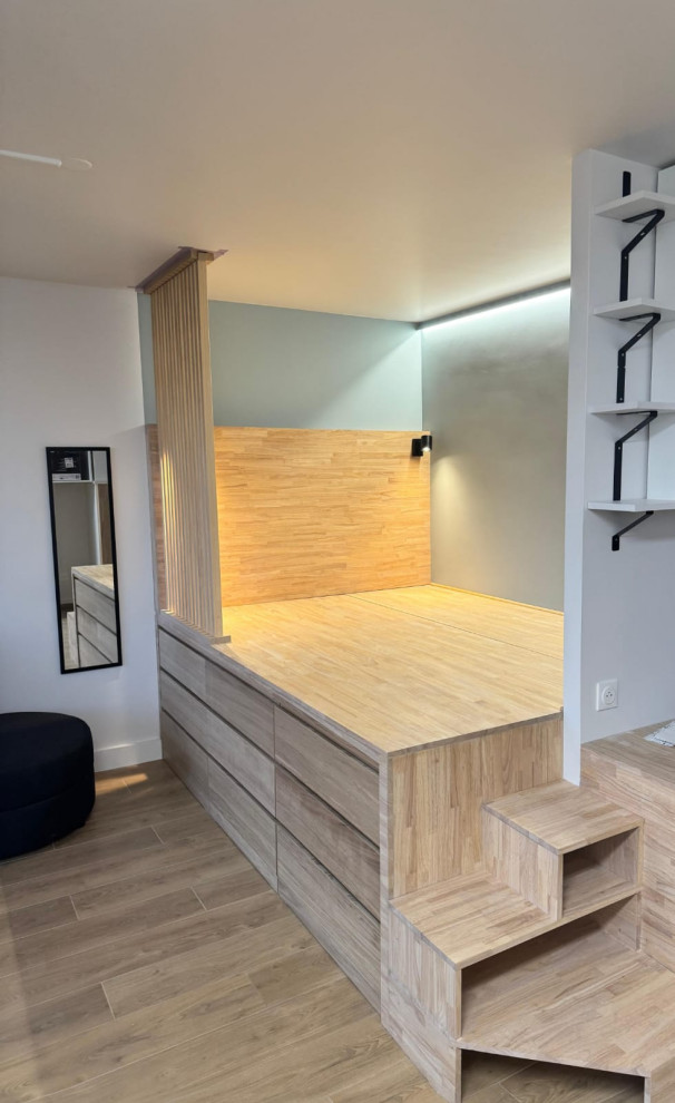 Rénovation d'un studio avec mezzanine