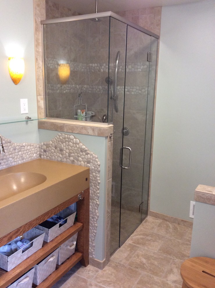 Transitional home design photo in Seattle