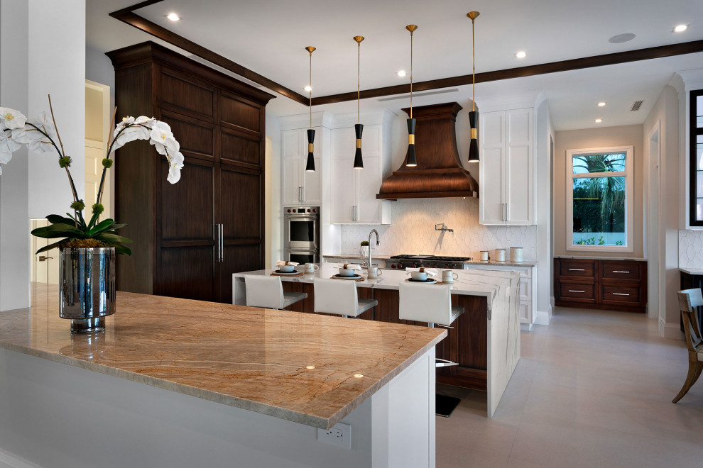 Kitchen - transitional kitchen idea in Miami