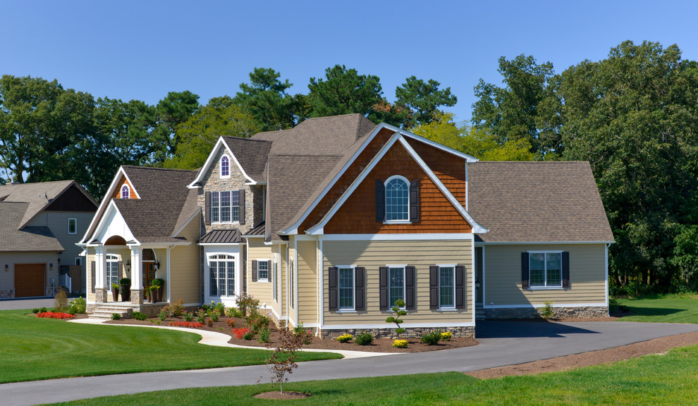 Exterior Elevation With Rear Entry Garage Traditional Exterior