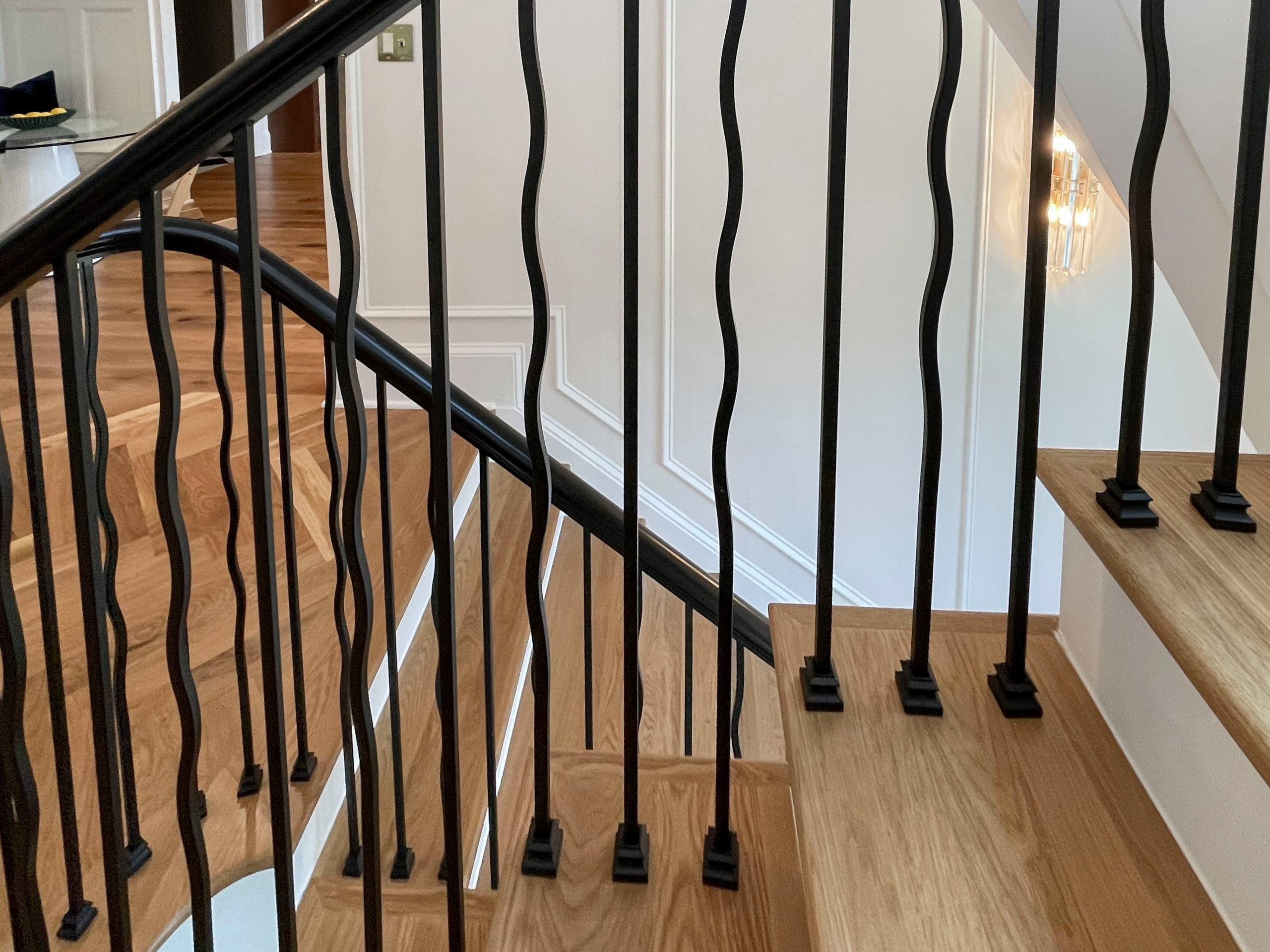 106_Modern Balustrade System Meets Traditional Winding Stairs, Aldie VA  20105