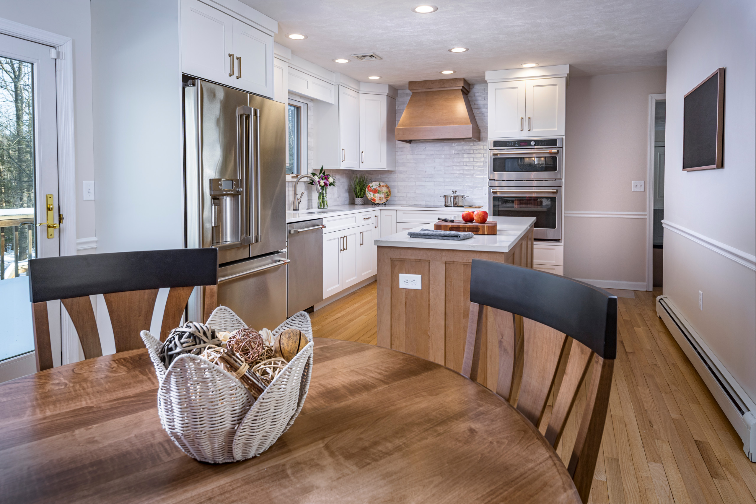 Warm White & Wood Kitchen Remodel Harrisburg, PA