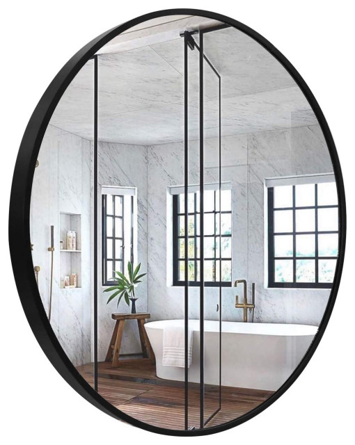 Black Round Wall Mounted Circle Mirror For Bathroom Living Room Contemporary Mirrors By Imtinanz Llc Houzz - 25 5 Jet Black Geometric Circles Decorative Rectangular Wall Mirror Black Round Wall Mounted Circle Mirror For Bathroom Living Room Contemporary Mirrors By Imtinanz Llc Houzz - 25 5 Jet Black Geometric Circles Decorative Rectangular Wall Mirror