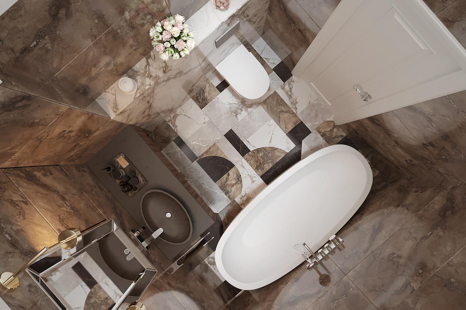 Дизайн квартиры 120 кв.м. в ЖК Донской Олимп