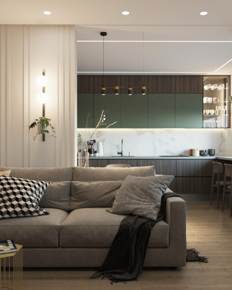 Яркая квартира 74 метра в ПетроглифПарке