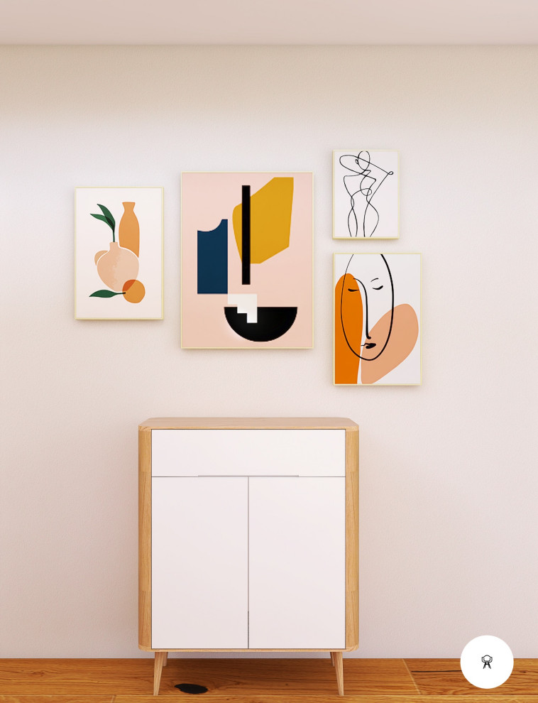 Skandinavisches Wohnzimmer in Sonstige