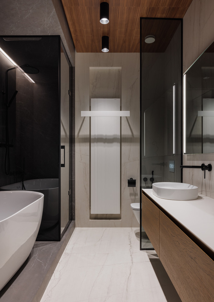 Монохромная квартира 90 м2 на Садовом кольце