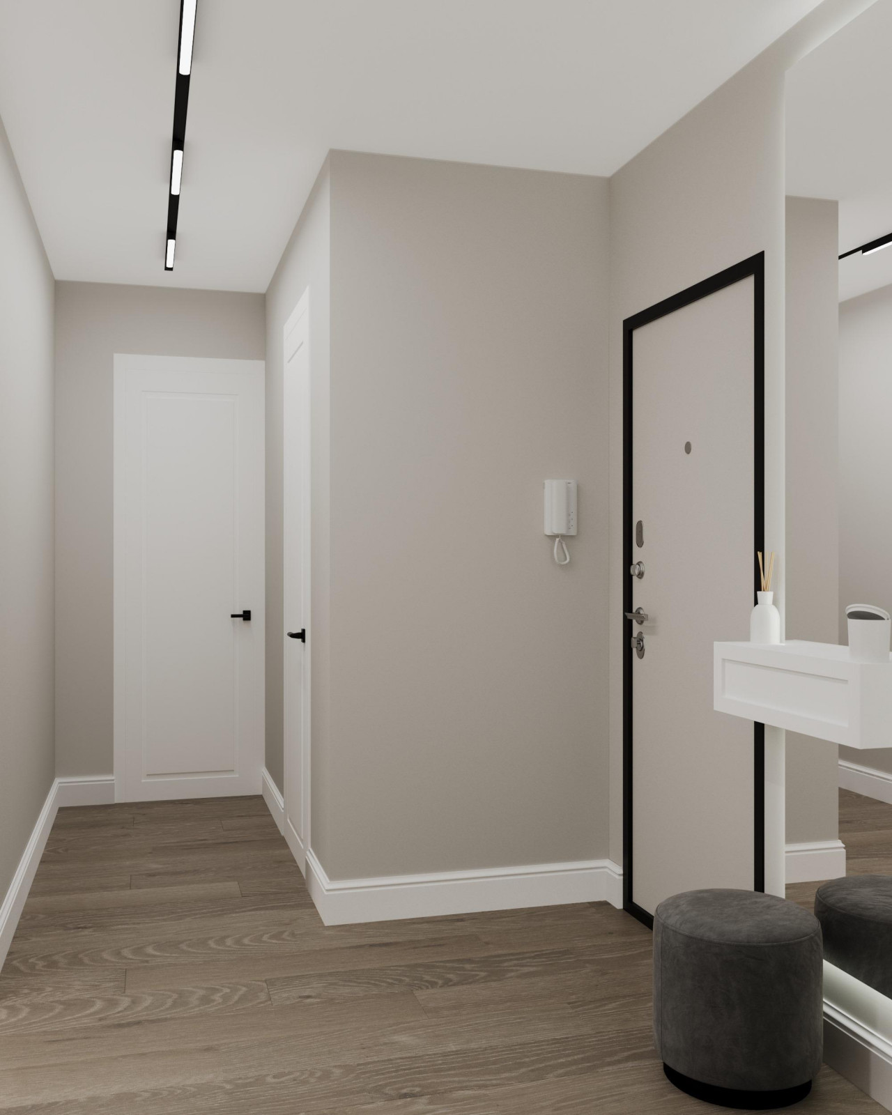 Квартира 54м2 в Анапе в стиле минимализм