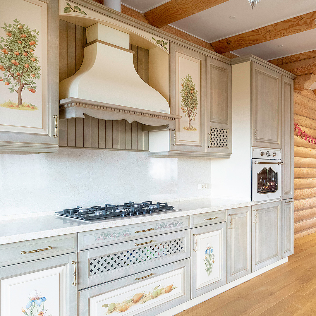 Уютный прованс для загородного дома. Кухня "Шато"