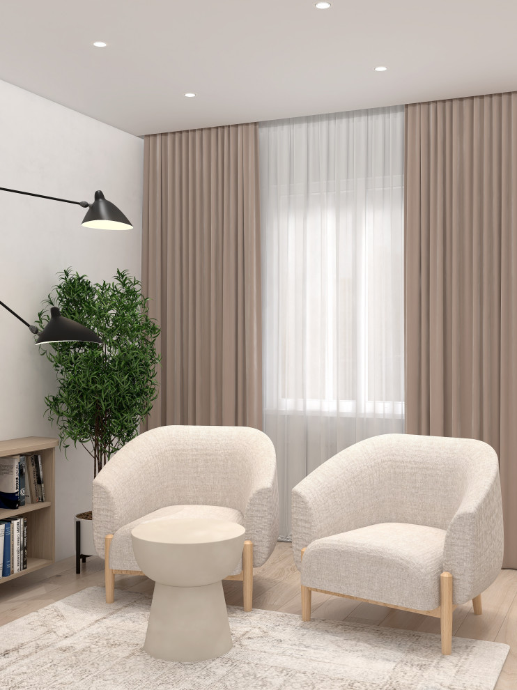 Трёхкомнатная квартира для любителей природы и минимализма