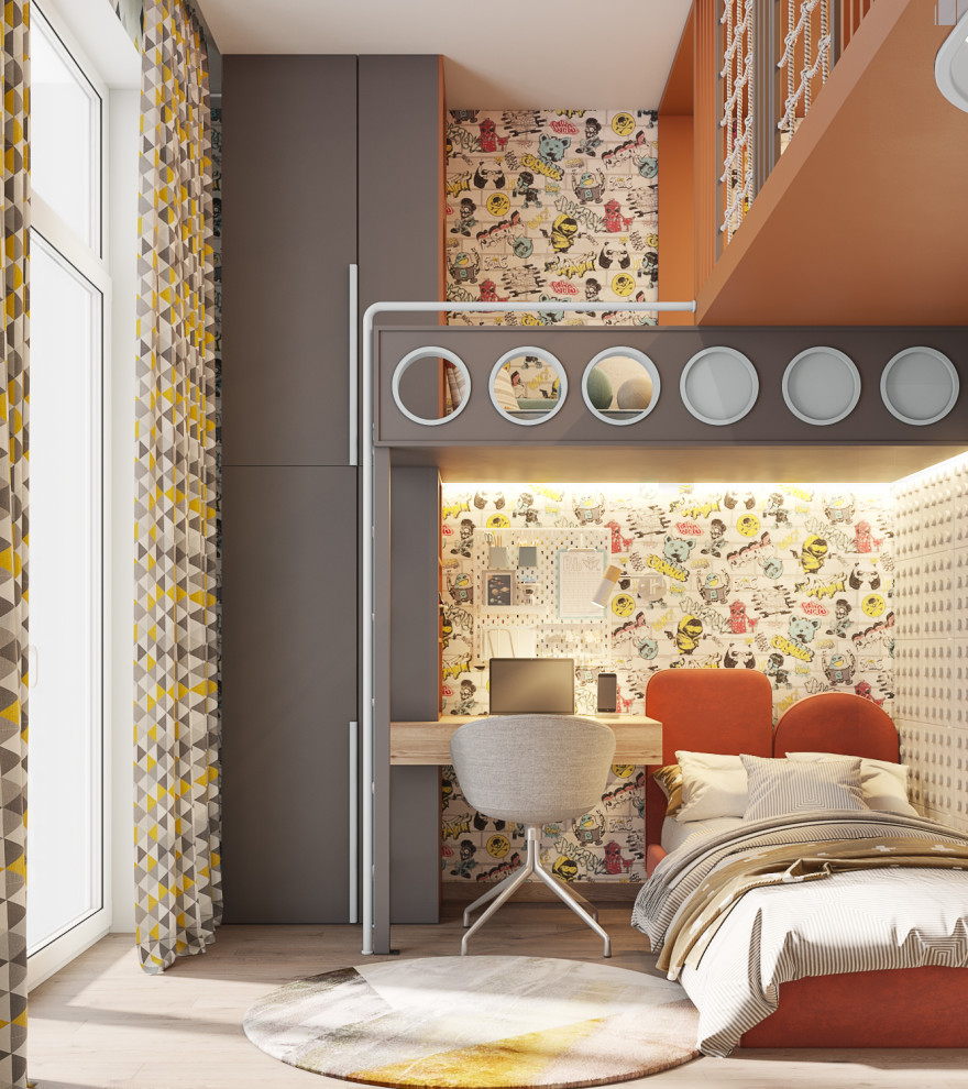 Дизайн интерьера детской комнаты в квартире в ЖК на Декабристов