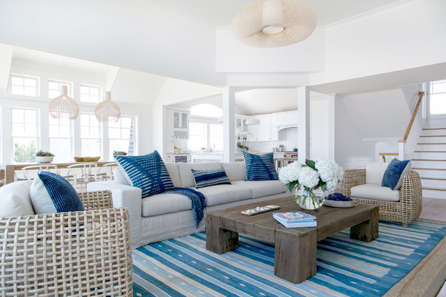 Beach Style Living Room 