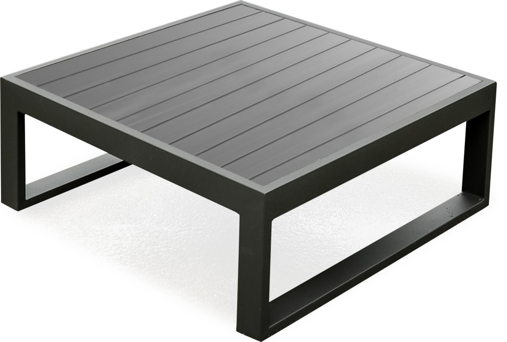 Caden Indoor/Outdoor Coffee Table Transitional Outdoor Coffee
