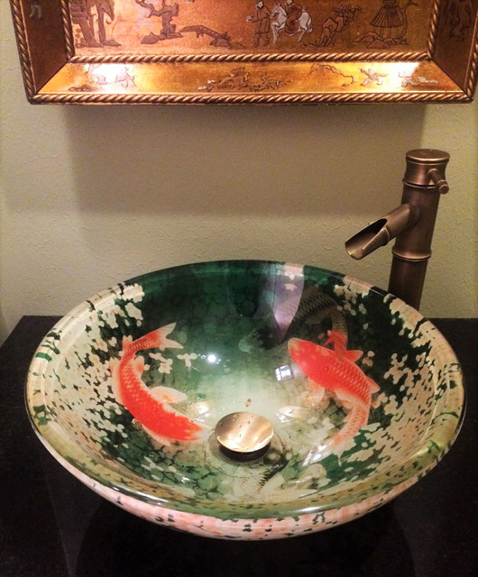 Transitional Ellerbe Woods Master Bathroom and Powder Room Remodel