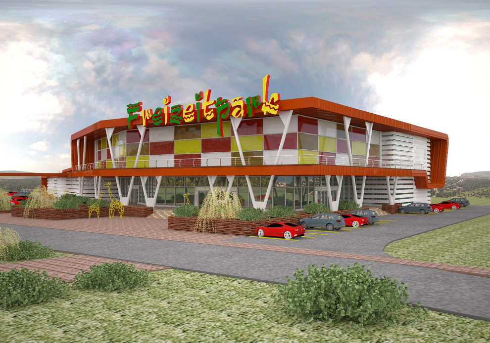 Архитектурный концепт центра семейного досуга и спорт клуба в городе Мелне