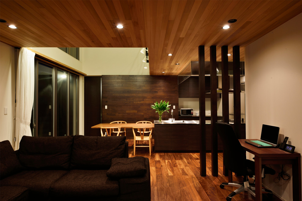 This is an example of a modern home design in Nagoya.